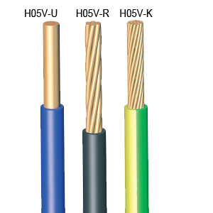 300/500V H05V-U, H05V-K, H05V-R Cable